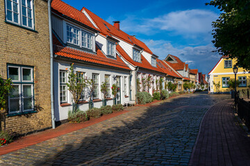 Holm fishing settlement in Schleswig, Germany.