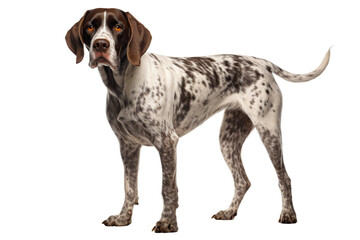 Majestic Pointer Dog Stance Isolated on Transparent Background