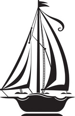 Glassbound Nautical Relic Black Logo Design of Vintage Sailboat Emblem Bottled Seafaring Charm Vector Graphic of Antique Ship Symbol