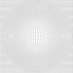 Halftone pattern gradient with dots