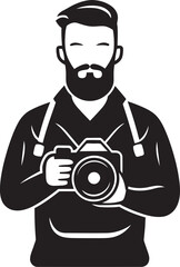 LensLegacy Vector Graphic of Photography Icon PicturePerfect Iconic Black Logo of Photographers Art