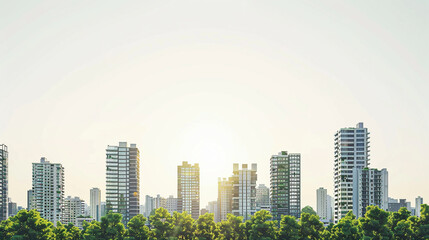 Tranquil Urban Oasis with Lush Greenery