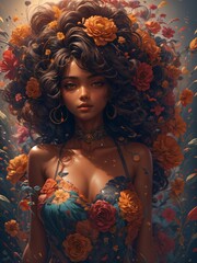 art portrait a girl