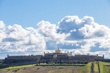 View of the Fortress of Santa Luzia, Elvas, Portugal