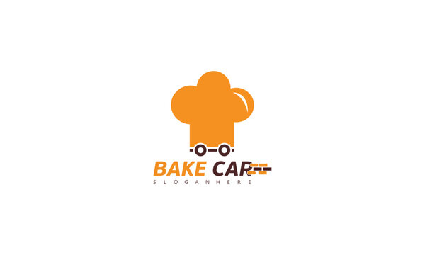 Bakery logo badge retro vector illustration.for cupcake,bakery.cake Vintage typography logo design.