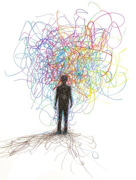 Miniature Figure Representing Dissociative Fugue Generative AI