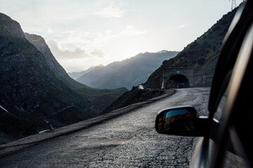 Mountain Highway in Central Asia, Tajikistan