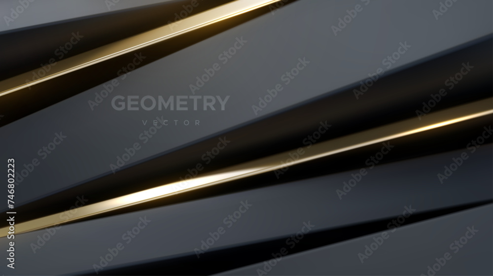 Poster 3d white abstract background. geometry shift. slanted shapes. vector illustration of diagonal sliced