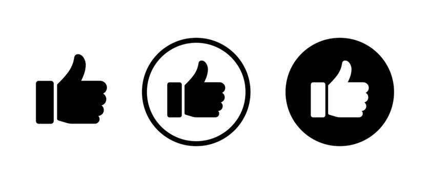 Thumb up icon set