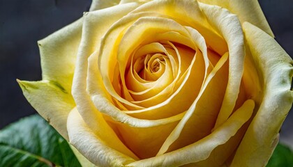 close up of yellow rose
