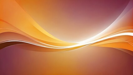 Abstract gradient orange background with waves for template, background, banner, postcard, presentation