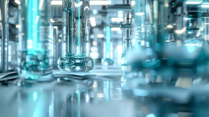 The picture captures the intricate details of a transparent glass object, reflecting its indoor surroundings