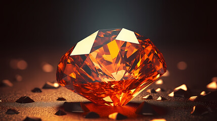 Take a closer look at a sparkling diamond