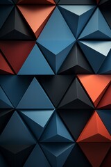 This wallpaper features a plethora of vibrant and diverse shapes, including triangles, circles, squares, and more. The colors are rich and varied, creating a visually engaging and dynamic pattern