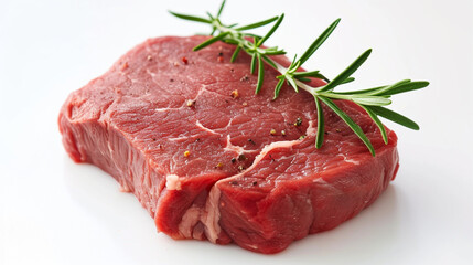 Obraz premium Fillet steak beef meat on white