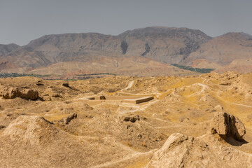 Ruins of Ancient Panjakent,  old settlement in Tajikistan