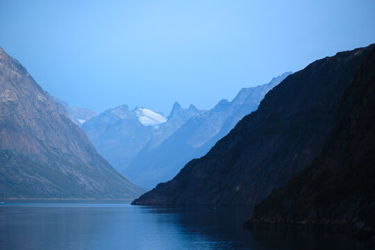 Dramatic Prins Christian Sund - a scenic fjord in South Greenland © Annee