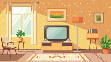 set of tv isolated background illustration vector