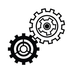 Gear design, construction work repair machine part technology industry and technical theme Vector illustration. resources graphic element design.