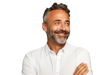 Close up of a caucasian man posing