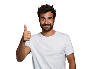 Close up of a happy caucasian man. Okay hand gesture