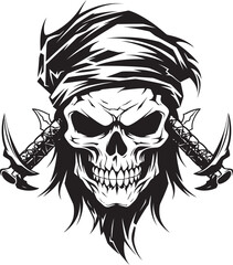 Jolly Rogers Legacy Skull and Dagger Insignia Rogue Pirates Symbol Buccaneers Blade