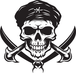 Cutthroat Pirates Insignia Skull and Dagger Logo Jolly Roger Emblem Pirates Legacy Badge