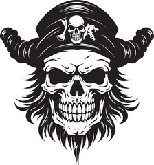 Skull and Dagger Crest Swashbucklers Insignia Buccaneers Badge Rogue Pirates Emblem
