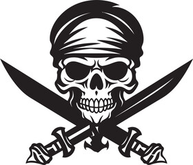 Buccaneers Dagger Skull Graphic Design Excellence Pirates Mark Skull and Crossed Daggers Design