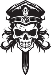 Pirates Mark Skull and Crossed Daggers Design Deadly Dagger Skull Emblem Graphic Precision