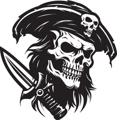 Pirates Blade Insignia Jolly Roger Skull Swashbucklers Insignia Emblem of the High Seas