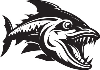 Cascade Charm Tropical Freshwater Fish Logo Concepts Aquatic Allegiance Dynamic Fish Design Vector Art