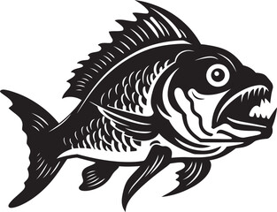 Tidal Tranquility Majestic Freshwater Fish Logo Designs Aqua Allegiance Tranquil Tropical Fish Design Vector Graphics