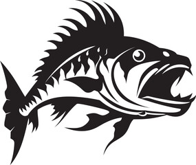 Stream Serenade Freshwater Fish Vector Symbols Tropical Tranquility Fish Logo Vector Art