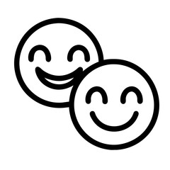icon happy smiling face with smile