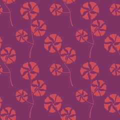 Summer floral print seamless mandala flower pattern for fabrics and wrapping paper and kids clothes textiles