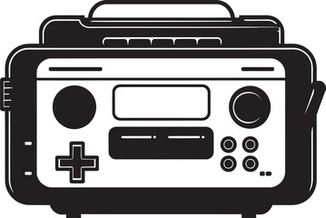 Portable Retro Journey Emblem Retro Console Icon Vintage Gaming Heritage Classic Vector Graphics