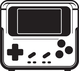 Classic Gaming Reborn Portable Console Icon Pocket Sized Blast Retro Handheld Gaming Emblem