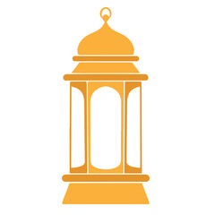 Islamic Lantern Illustration Flat Design