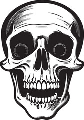 Spooky Surprise Emblem Startled Vector Design Terrifying Skeleton Symbol Shocked Skeleton Vector Graphic