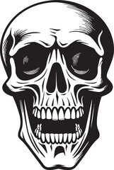 Haunting Bone Structure Symbol Shocked Skeleton Vector Logo Chilling Surprise Icon Bone Chilling Skeleton Vector Design