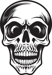 Petrifying Skeleton Symbol Startled Vector Design Spooky Surprise Icon Shocked Skeleton Vector Graphic
