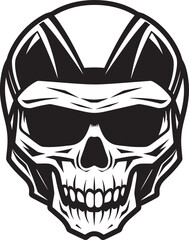 SkullSentry Vector Logo with Skull in Helmet HelmGuard Helmeted Skull Icon Graphic