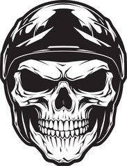 SkullDefender Vector Logo with Skull in Helmet HelmKnight Helmeted Skull Icon Graphic