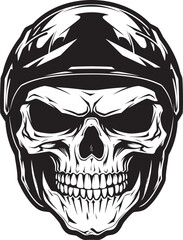 SkullDefender Vector Logo with Skull in Helmet HelmKnight Helmeted Skull Icon Graphic
