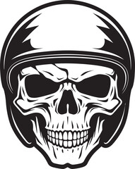 HelmSentry Helmeted Skull Icon Graphic SkeleDefender Vector Icon with Skull in Helmet
