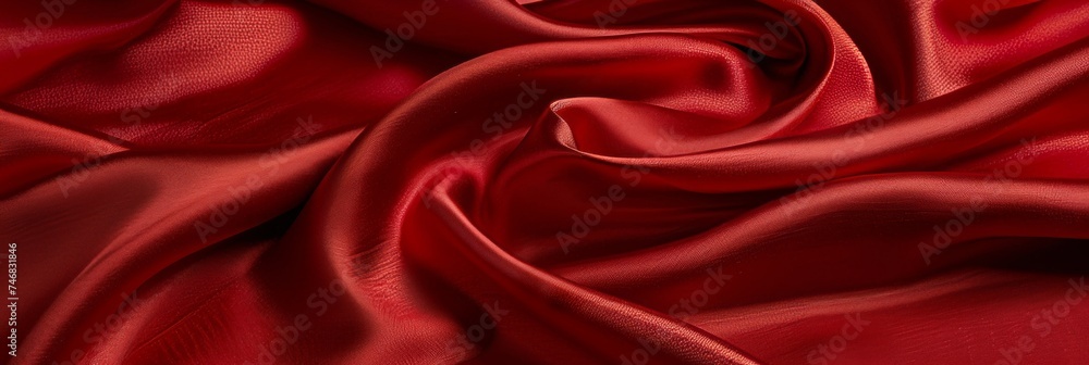 Poster elegant red silk background with delicate texture for design projects and concepts
