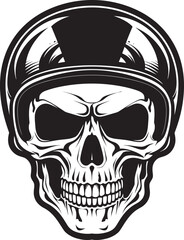 HelmArmor Helmeted Skull Icon Graphic SkeleGuard Vector Icon with Skull in Helmet