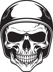 HelmHerald Vector Logo with Helmeted Skull SkullGuard Skull in Helmet Graphic Icon