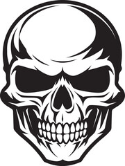 HelmGuardian Helmeted Skull Icon Graphic SkeleHerald Vector Icon with Skull in Helmet